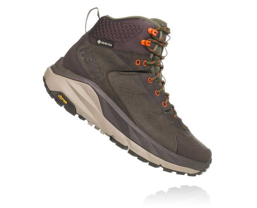 Hiking Boots Mens - Hoka One One Kaha GORE-TEX - Brown - MTWRJNY-17